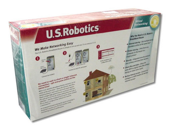 Ruteador US Robotics para compartir Internet (Infinitum, Cable)