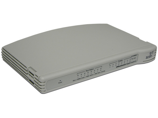 Switch 3Com OfficeConnect Gigabit de 8 Puertos 10/100/1000
