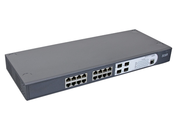 Switch 3Com Baseline Switch 2916-SFP Plus con 16 puertos 10/100/1000 y 4 puertos Gigabit SFP