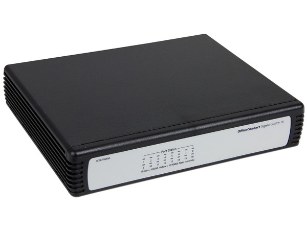 Switch 3Com OfficeConnect  Gigabit de 16 Puertos 10/100/1000 Mbps