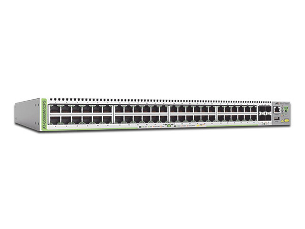 Switch Allied Telesis GS980M/52PS-10 de 48 puertos RJ-45 Gigabit 100/1000Mbps PoE y 4 SFP, Administrable.
