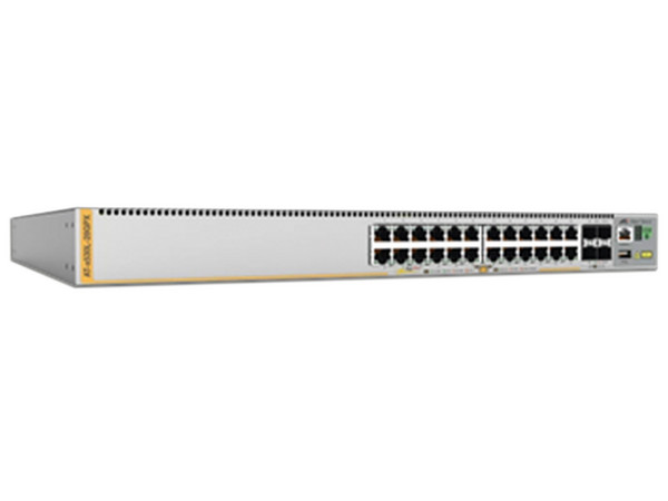 Switch L3 Stackable Allied Telesis X530L-28GPX-90 de 24 puertos Gigabit Ethenert PoE+ con 4 puertos SFP, PoE+
