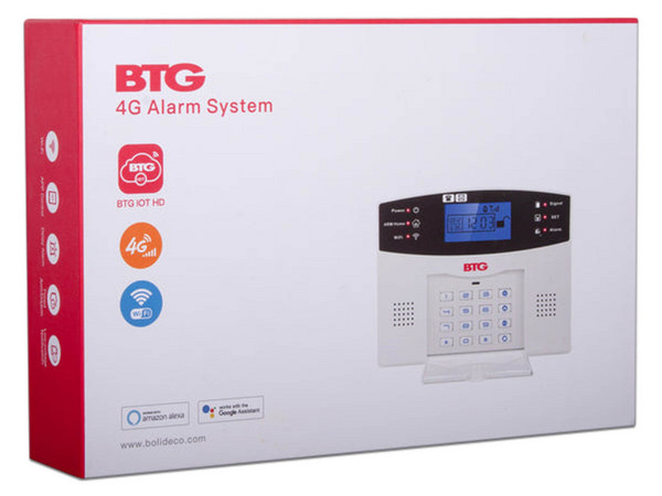 Kit de Alarma Bolide Inalámbrico BTG-AK2, Conexión WiFi y 4G, Monitoreo por Aplicación Móvil.