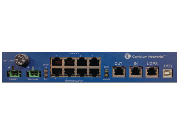 Módulo Cambium Networks CMM5 para sincronización GPS, con Switch y módulo GPS, Fuente No Incluida.