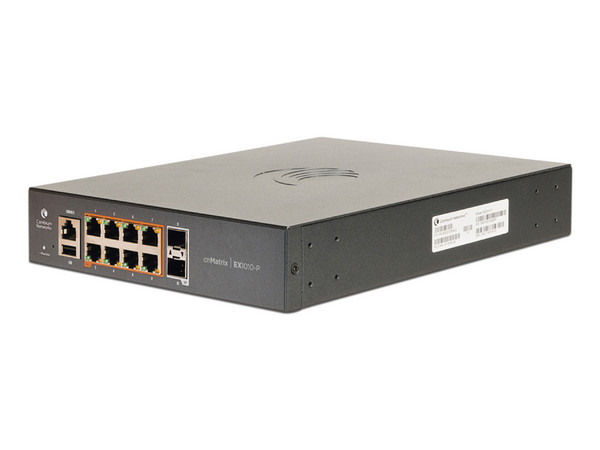 Switch Cambium Networks MX-EX1010PXA-0 de 8 Puertos, 1 Puerto SFP, 10/100/1000Mbps.