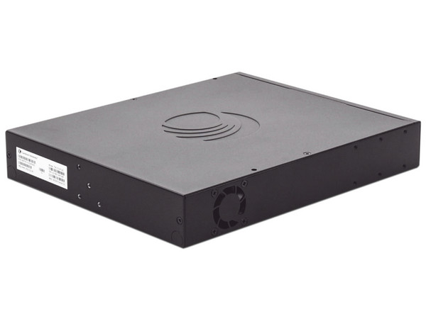 Switch Cambium Networks cnMatrix WISP TX1012-DC-P de 8 puertos PoE 10/100/1000 Mbps, 4 SFP+, Capa 2, Gestión gratuita desde la nube, Color Negro.