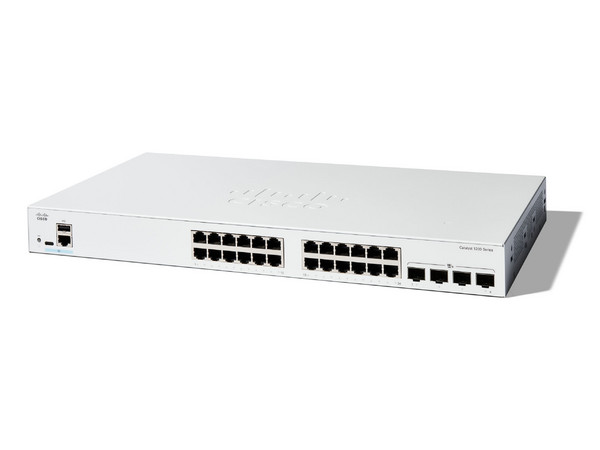 Switch Cisco C1200-24T-4X Catalyst, 24 Puertos GE y 4 Puertos 10G SFP+.