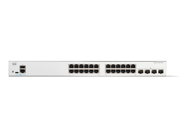 Switch Cisco C1200-24T-4X Catalyst, 24 Puertos GE y 4 Puertos 10G SFP+.