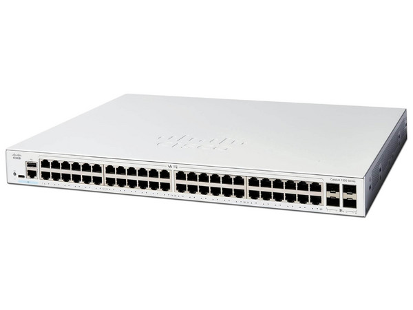 Cisco Switch Catalyst 1200 de 48 puertos Gigabit Ethernet, No PoE, 4 puertos SFP+ (4x 1G/10G).