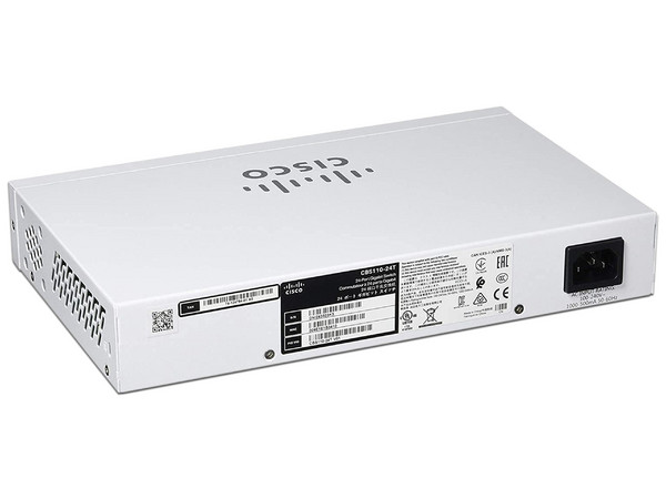 Switch Cisco CBS110-24T-NA de 24 puertos RJ-45 Gigabit Ethernet 10/100/1000 y 2 Gigabit SFP.