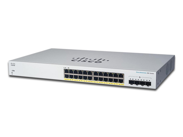 Switch Cisco de 24 puertos 10/100/1000Mbps, 4 SFP, PoE.
