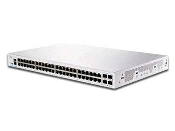 Switch Cisco Business CBS250-48T-4X-NA de 48 puertos RJ-45 Gigabit Ethernet (10/100/1000Mbps), Administrable.