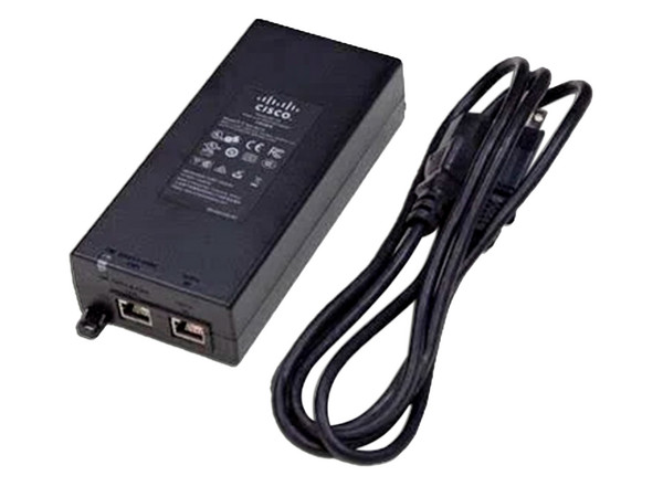 Adaptador e Inyector de Corriente PoE Cisco MA-INJ-4, 2 Puertos RJ-45 10/100/1000 Mbits, Requiere Cable de poder, Color Negro.