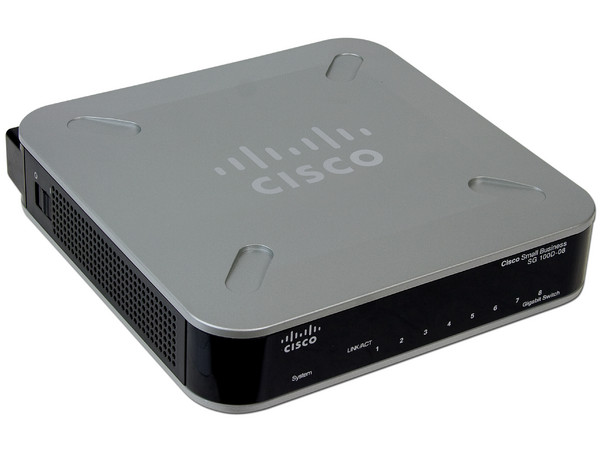 Switch Cisco Small Business SG 100D-08 de 8 Puertos, 10/100/1000 Mbps