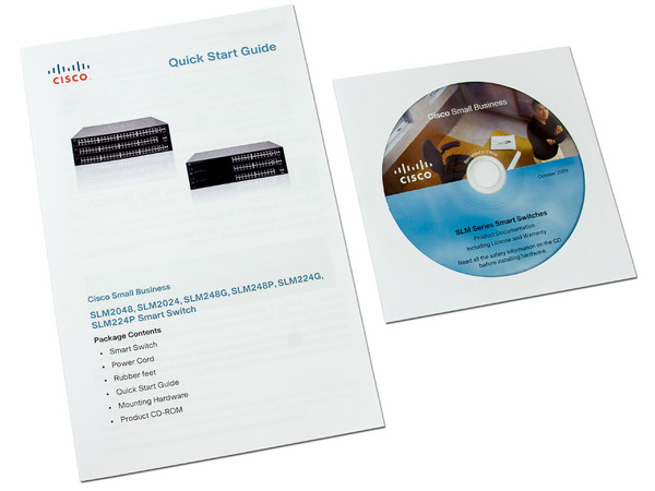 Switch CISCO SLM224G de 26 puertos (24 puertos 10/100 y 2 puertos Gigabit)