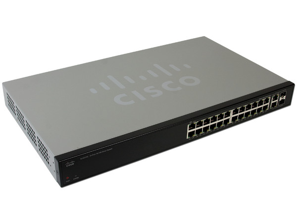 Switch CISCO SLM224G de 26 puertos (24 puertos 10/100 y 2 puertos Gigabit)