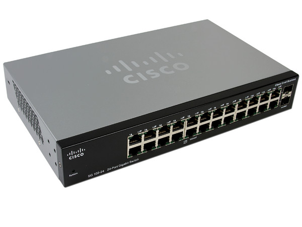 Switch CISCO SG 102-24 Gigabit 10/100/1000Mbps de 24 puertos, QoS