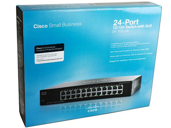 Switch CISCO SF 100-24  de 24 puertos 10/100Mbps, QoS