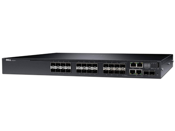 Switch DELL N3024F de 24 puertos fijos de 1 GbE SFP (1 Gb / 100Mb).