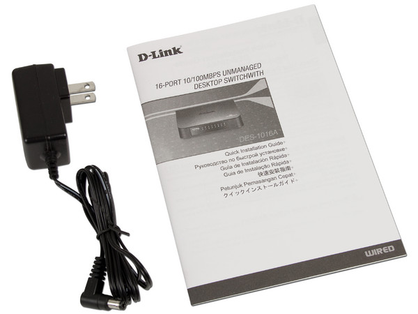 Switch D-Link de 16 puertos 10/100Mbps.
