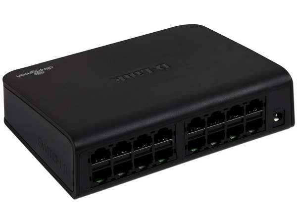 Switch D-Link de 16 puertos 10/100Mbps.