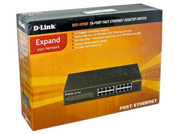 Switch D-Link No Administrable 16 puertos 10/100Mbps 