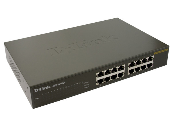 Switch D-Link No Administrable 16 puertos 10/100Mbps 