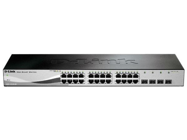 Smart Switch D-Link de 24 puertos 10/100/1000 Mbps.