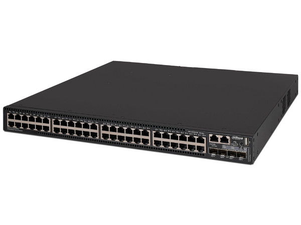 Switch DAHUA Gigabit de 48 Puertos PoE, 4 Puertos SFP 10Gbps, Administrable
