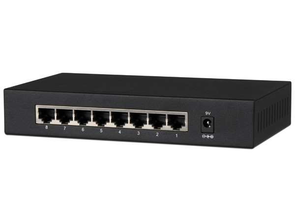 Switch Dahua DH-PFS3008-8GT con 8 Puertos Ethernet 10/100/1000Mbps, no administrado.