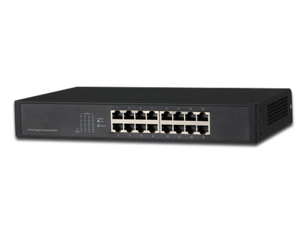Switch Gigabit Dahua DHPFS301616GT de 16 puertos 10/100/1000 Mbps, Acceso a Capa 2. No Administrable.