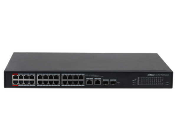 Switch Administrable DAHUA DH-S4101-24ET2GF-360-C, 24 puertos PoE, PoE Watchdog.