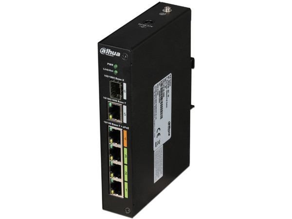 Switch para Vídeo vigilancia Dahua PFL21064ET96 de 4 puertos 10/100 PoE, 96W.