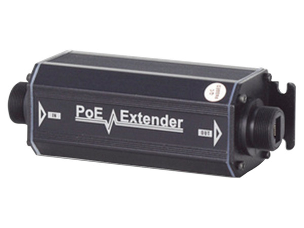 Extensor PoE Epcom hasta 100m, 1 Puerto de Entrada y salida PoE, Protección IP66,