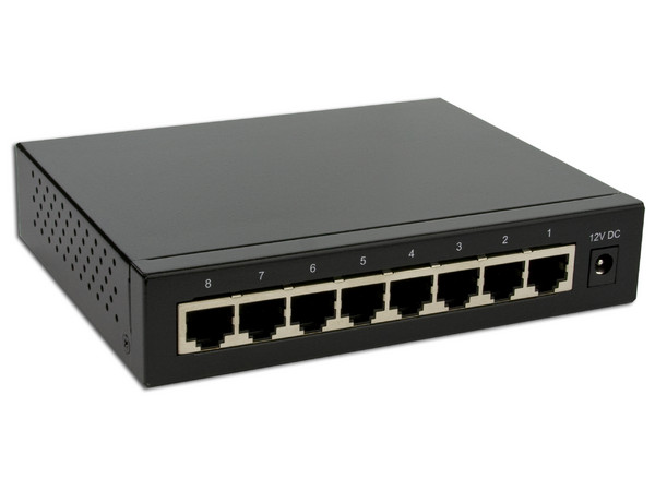 Switch ENCORE, Full duplex / Half duplex, 8 Puertos, Gigabit Ethernet.