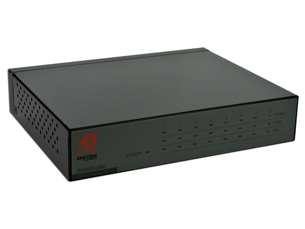Switch ENCORE, Full duplex / Half duplex, 8 Puertos, Gigabit Ethernet.