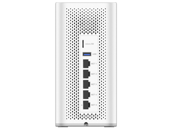 Dispositivo 4 en 1 Grandstream GCC6010W, Conmutador IP, Firewall de última generación, Ruteador VPN y Switch, 5 puertos GigaEth 4 con PoE, WiFi-6, 2 SFP y 1 USB