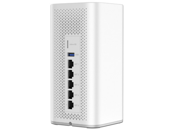 Dispositivo 4 en 1 Grandstream GCC6010W, Conmutador IP, Firewall de última generación, Ruteador VPN y Switch, 5 puertos GigaEth 4 con PoE, WiFi-6, 2 SFP y 1 USB