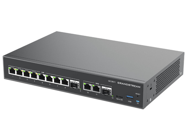 Switch Grandstream GCC6011 de 10 Puertos Gigabit (4 PoE) + 2 Puertos SFP 2.5G.