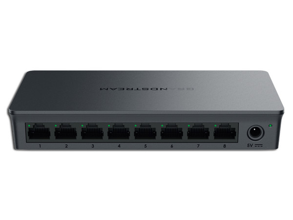 Switch No Administrable Grandstream GWN7701, 8 Puertos RJ-45 10/100/1000Mbps, Color Negro.