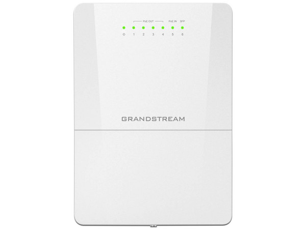 Switch PoE Administrable para Exteriores Grandstream GWN7710R, 6 Puertos (5GE+1SFP), Soporta VLAN y QoS