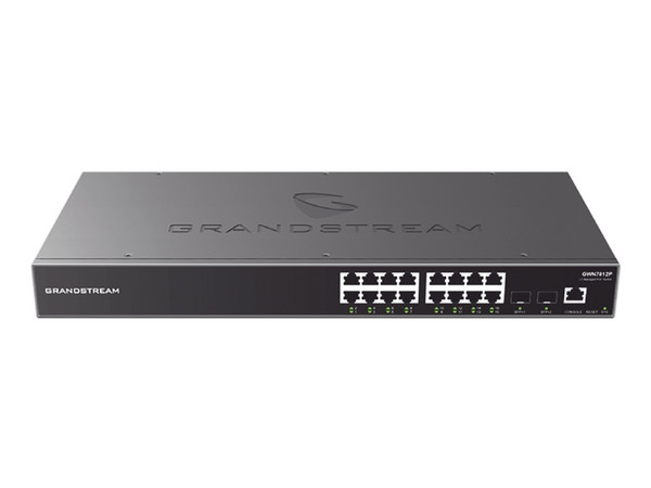 Switch GRANDSTREAM GWN7802 de 16 puertos RJ-45 10/100/1000 Mbps y 4 Puertos SFP, PoE, Compatible con Gwn Cloud.
