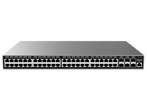 Switch Grandstream GWN7806, 48 Puertos 10/100/1000Mbps + 6 SFP+, 216Gbit/s, Administrable.
