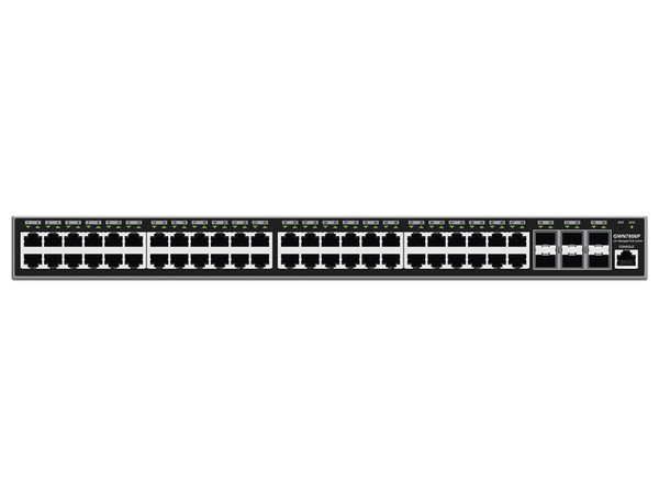 Switch Administrable Grandstream GWN7806P, 48 Puertos RJ-45 10/100/1000 Mbps, 6 Puertos SFP, Color Gris.