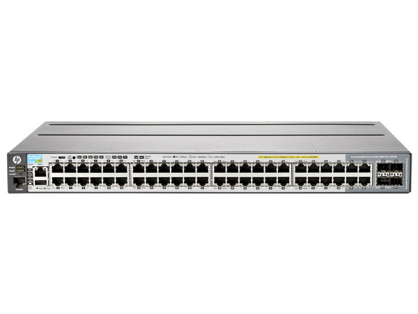 Switch conmutador de nivel 3 HP 2920-48G-POE+ con 48 puertos Gigabit Ethernet.
