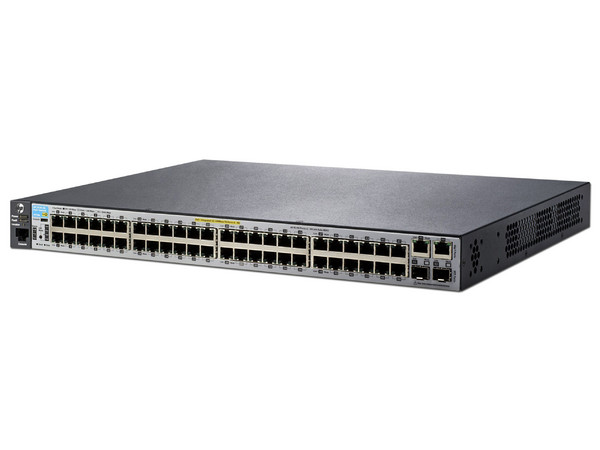 Switch Gigabit HP 2530-48-PoE+ (382 W) de 48 puertos 10/100 Mbps, 2 puertos 10/100/1000 Mbps, 2 puertos SFP de 1000 Mbps.