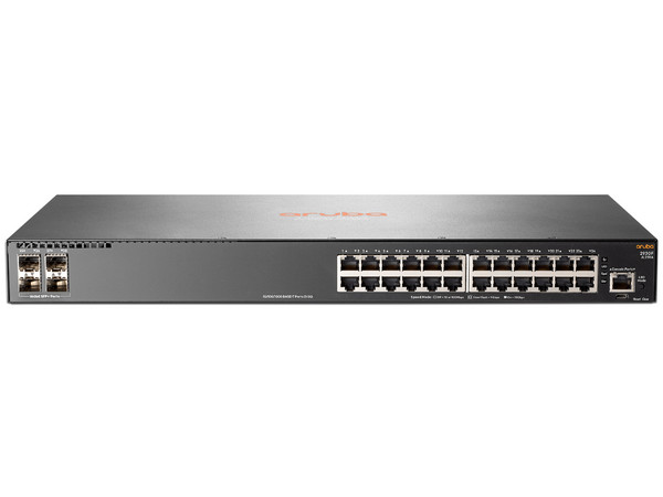 Switch HP Aruba JL259A de 24 puertos 10/100/1000 Mbps, 4 puertos SFP.