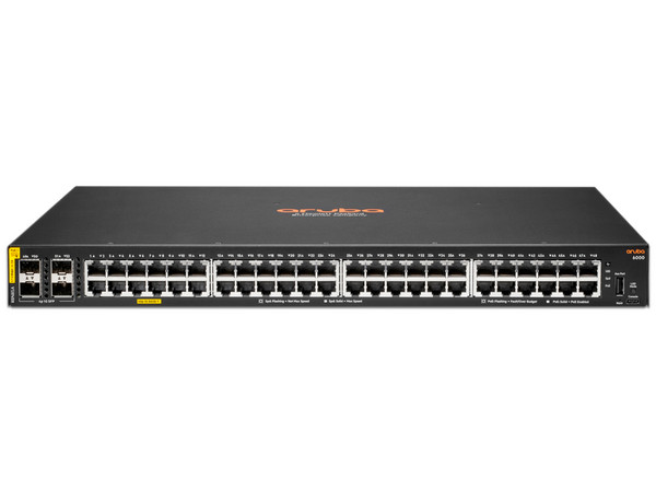 Switch Conmutador HP Aruba 6000 de 48 Puertos RJ45 y Puertos PoE 10/100/1000