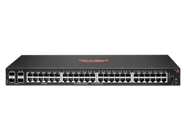 Switch Gigabit HP Aruba 6100 de 48 puertos 10/100/1000 Mbps, 4 puertos SFP.