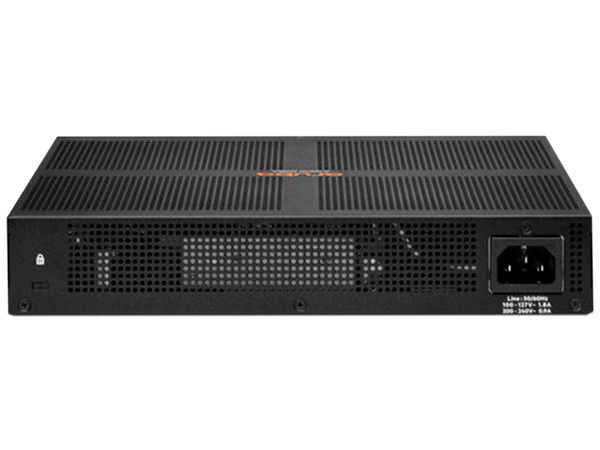 Switch HPE Aruba 6100 de 12 puertos 10/100/1000 Mbps, PoE. Color Negro.